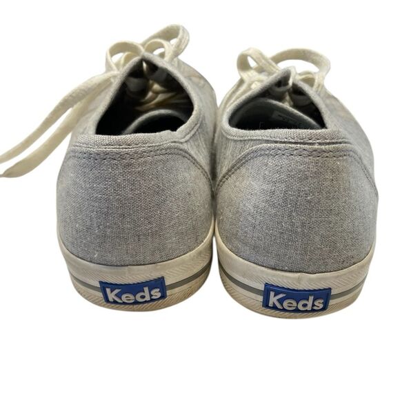 KEDS Kickstart Chambray Gray Striped Women's Sneakers. Size 9.5 - Picture 2 of 5